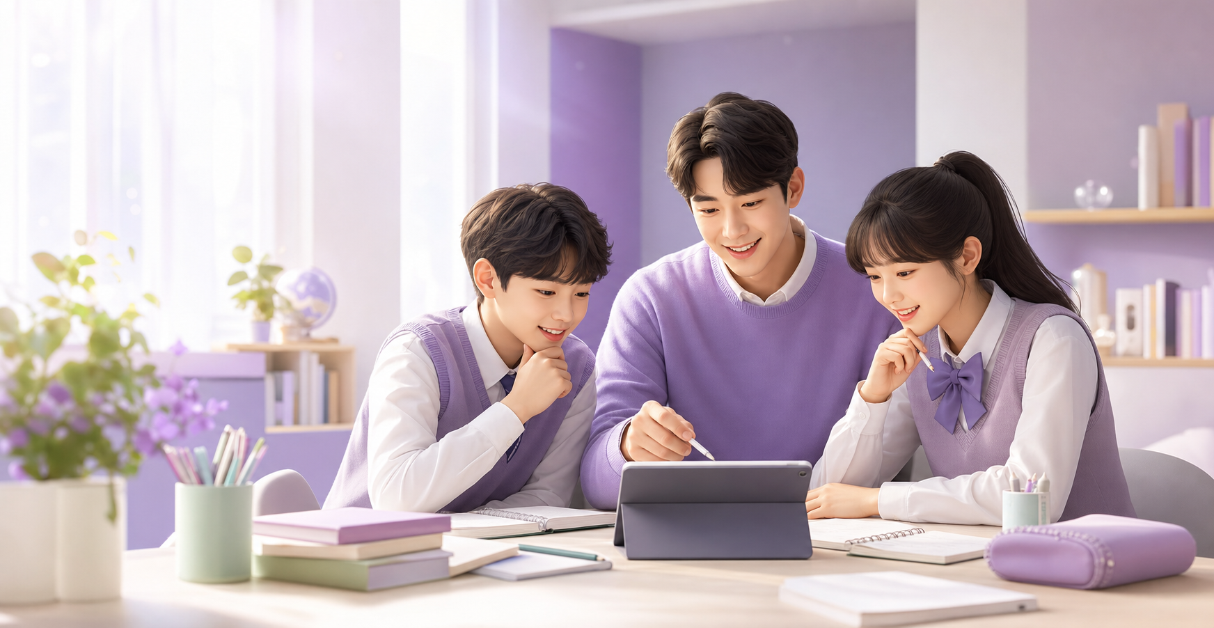선생님과 학생들이 함께 공부하는 공부이음 메인 이미지